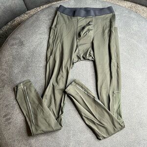 Lululemon Olive Green Surge Tights Full Length